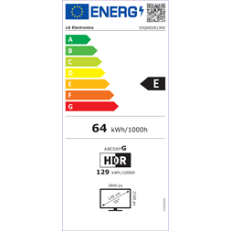 LG 55" 55QNED813RE 4K UHD QNED TV