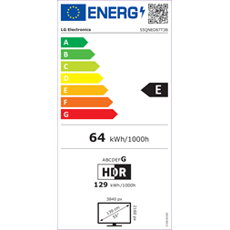 LG 55" 55QNED87T3B 4K UHD HDR Smart QNED TV