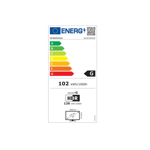 LG 55" 55UN74003LB 4K UHD Smart LED TV