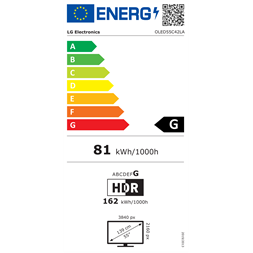 LG 55" OLED55C42LA 4K UHD Smart OLED evo TV