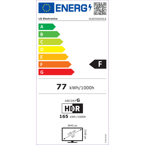 LG 55" OLED55G43LS 4K UHD Smart OLED evo TV