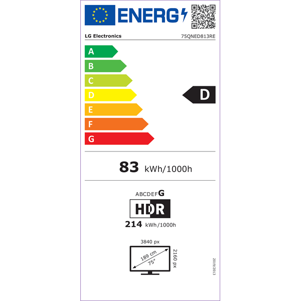 LG 75" 75QNED813RE 4K UHD QNED TV