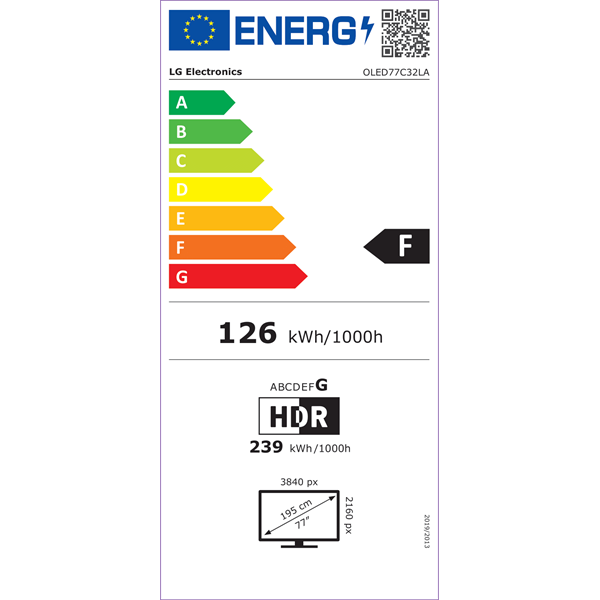 LG 77" OLED77C32LA 4K UHD OLED evo TV