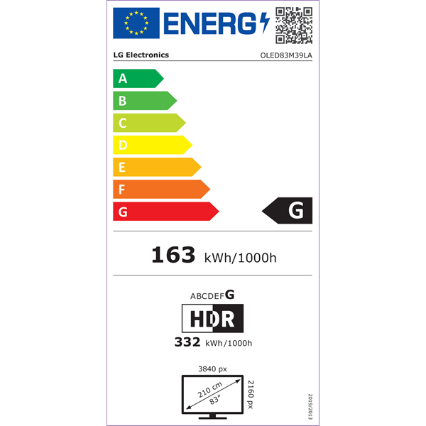 LG 83" OLED83M39LA 4K UHD Smart OLED evo TV