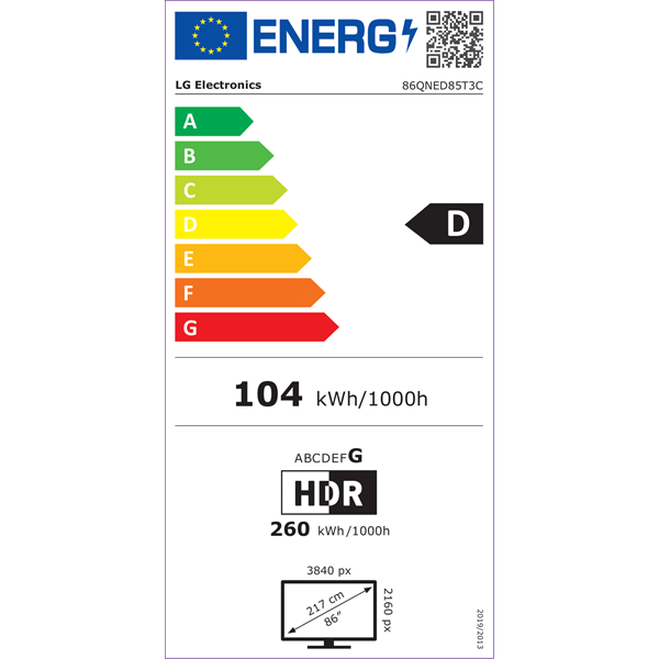 LG 86" 86QNED85T3C 4K UHD HDR Smart QNED TV