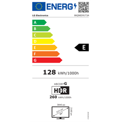 LG 86" 86QNED91T3A 4K UHD HDR Smart QNED TV