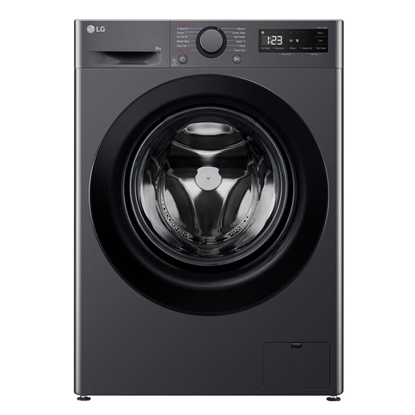 LG F2WR508SBM keskeny sötét inox 8 kg elöltöltős mosógép