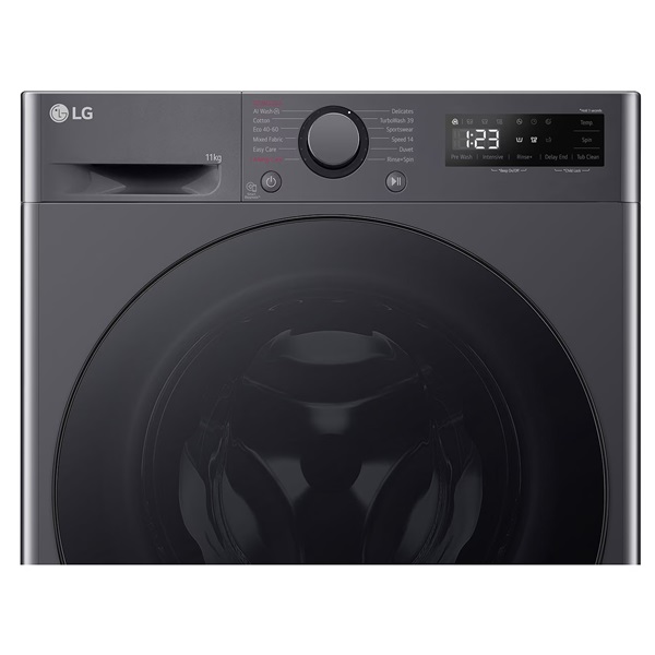 LG F4WR511S2M sötét inox 11 kg elöltöltős mosógép