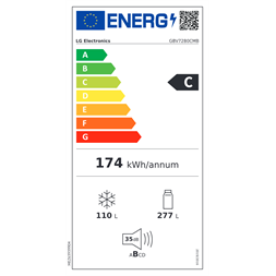 LG GBV7280CMB ezüst alulfagyasztós hűtőszekrény