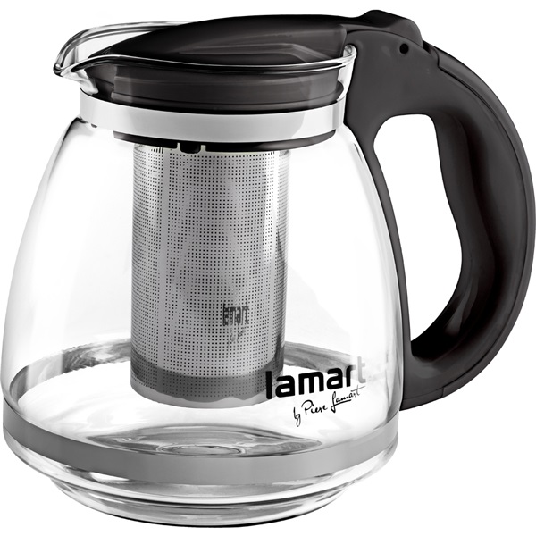 Lamart LT7027 Verre 1,5l fekete teáskanna