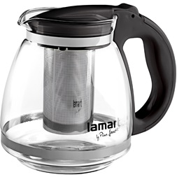 Lamart LT7027 Verre 1,5l fekete teáskanna