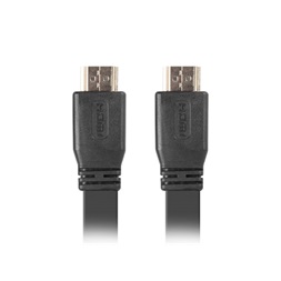 Lanberg 1,8m HDMI2.0 4K apa - apa lapos fekete kábel