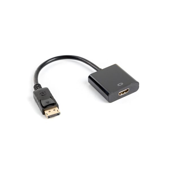 Lanberg AD-0009-BK 10cm Displayport apa - HDMI anya adapter