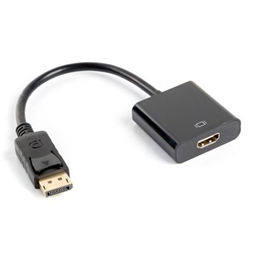 Lanberg AD-0009-BK 10cm Displayport apa - HDMI anya adapter