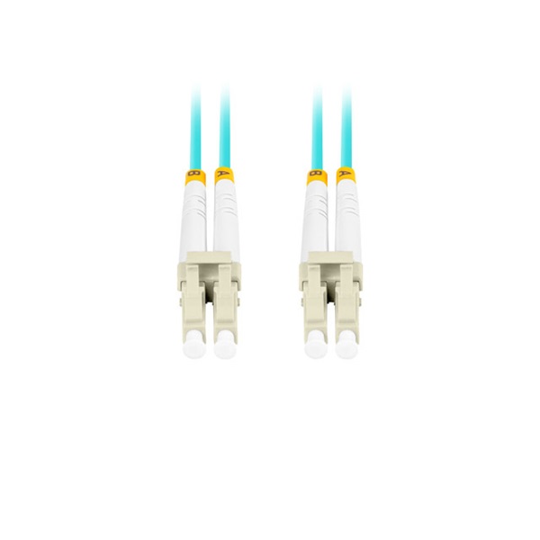 Lanberg FO-LULU-MD31-0010-TQ duplex optikai patch kábel 4xLC/UPC csatlakozóval, 50/125 LSZH OM3, 1m