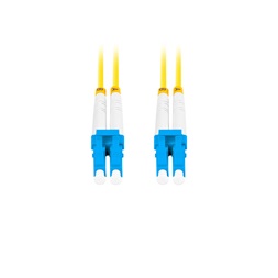 Lanberg FO-LULU-SD11-0010-YE duplex optikai patch kábel 4xLC/UPC csatlakozóval, duplex 9/125 LSZH, 1m