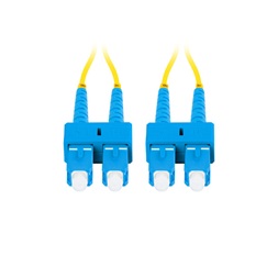 Lanberg FO-SUSU-SD11-0050-YE duplex optikai patch kábel 4xSC/UPC csatlakozóval, duplex 9/125 LSZH, 5m