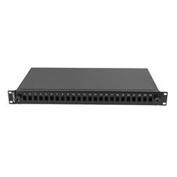 Lanberg FOP1-24SS-LDB 19" 1U 24xSC szimplex 24xLC duplex fekete optikai patch panel