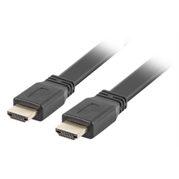 Lanberg HDMI M/M V2.0 4K 3m lapos fekete kábel