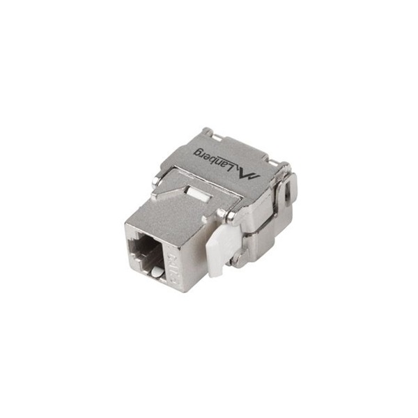 Lanberg KSF6-2000 Cat6 FTP 180°-os szerszám nélkül szerelhető árnyékolt RJ45 Keystone jack