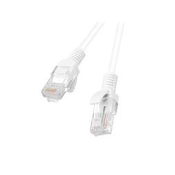 Lanberg PCU6-10CC-0050-W Cat6 U/UTP PVC 0,5m réz bevonatú alumínium fehér patch kábel