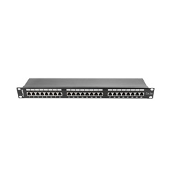 Lanberg PPS5-1024-B 19"/1U 24port Cat5e FTP árnyékolt fekete patch panel