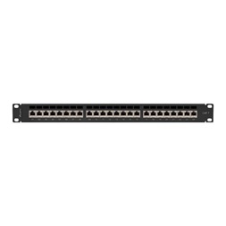 Lanberg PPS7-1024-B 19"/1U 24port Cat7 FTP árnyékolt fekete patch panel