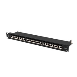 Lanberg PPS7-1024-B 19"/1U 24port Cat7 FTP árnyékolt fekete patch panel