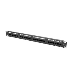 Lanberg PPU5-1024-B 19"/1U 24port Cat5e UTP árnyékolatlan fekete patch panel