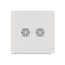 Lanberg WF01-6612-10S 19" 12U SZÉL:600 MÉLY:600 MAG:645 lapraszerelt üvegajtós szürke fali rack szekrény