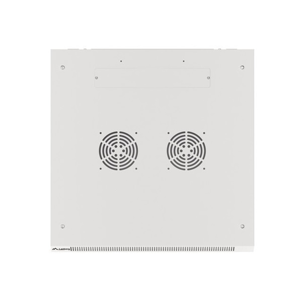 Lanberg WF01-6615-10S 19" 15U SZÉL:600 MÉLY:600 MAG:774 lapraszerelt üvegajtós szürke fali rack szekrény