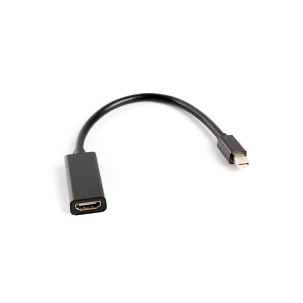 Lanberg mini Displayport apa - HDMI anya 20cm fekete adapter