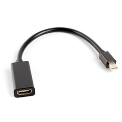 Lanberg mini Displayport apa - HDMI anya 20cm fekete adapter