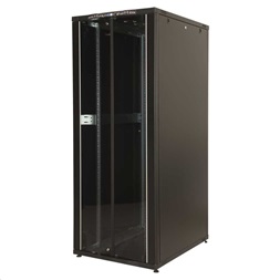 Lande LN-CK42U8010-BL CK 19" 42U 800x1000 fekete álló rack szekrény