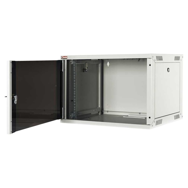 Lande LN-EUBOX07U5460-LG-1 EURObox 19" 7U 540x600 szürke fali rack szekrény