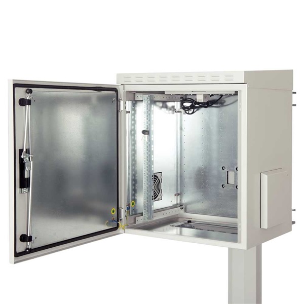 Lande LN-SBO-IP5524U6045-LG SAFEbox 19" 24U 600x450 kültéri szürke fali rack szekrény