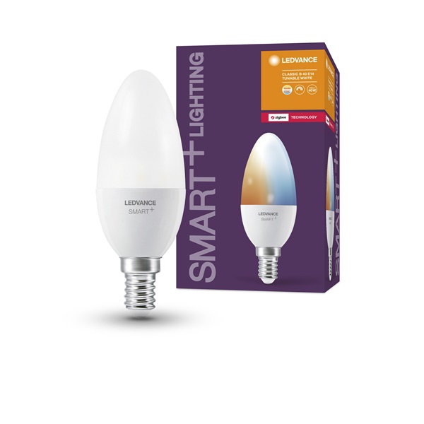 Ledvance Smart+ 6W E14 állítható színhőmérsékletű gyertya LED fényforrás