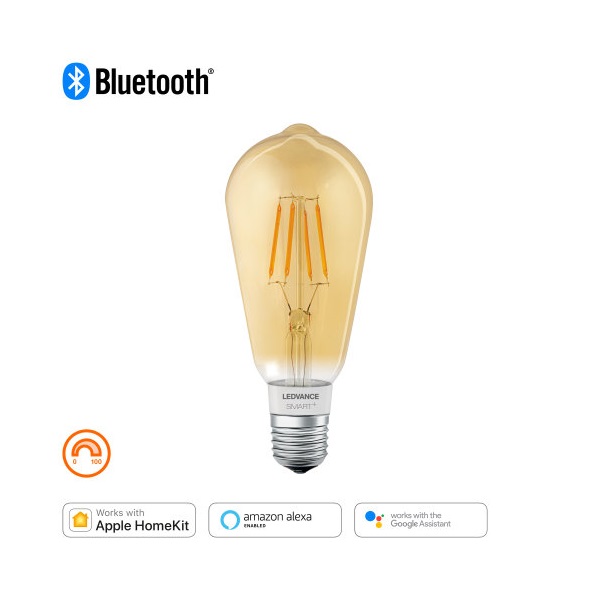 Ledvance Smart+ BT FIL edison fényforrás,DIM,6W 2700K E27 okostelefonnal,alkalmazással vezérelhető intelligens fényf.