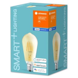 Ledvance Smart+ BT FIL edison fényforrás,DIM,6W 2700K E27 okostelefonnal,alkalmazással vezérelhető intelligens fényf.