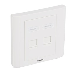 Legrand 632795 Linkeo 2xRJ45 keystone port fogadására süllyesztett szerelvény