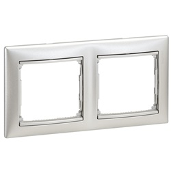 Legrand 770152 Valena aluminium 2-es keret