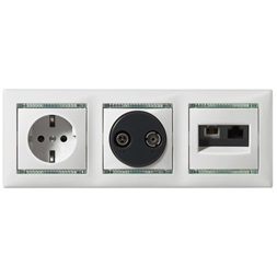 Legrand 774180 Valena elefántcsont RJ11+RJ45 Cat5e UTP kombinált aljzat