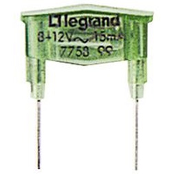 Legrand 775899 Legrand 8/12V 15mA zöld glimmlámpa