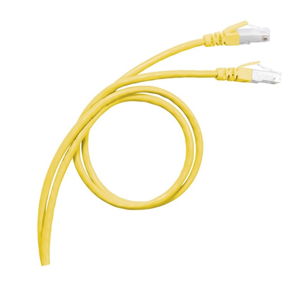 Legrand Cat6A (S/FTP) sárga 2 méter LCS3 árnyékolt patch kábel