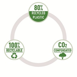 Leitz Recycle A4 PP kék 3-pólyás mappa