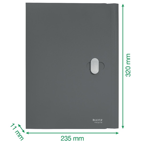 Leitz Recycle A4 PP zöld 3-pólyás mappa