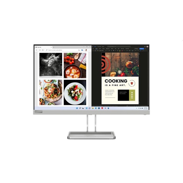 Lenovo 23,8" L24i-40 FHD IPS 100Hz VGA/HDMI szürke LED monitor