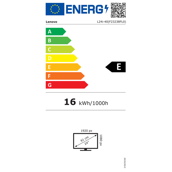 Lenovo 23,8" L24i-40 FHD IPS 100Hz VGA/HDMI szürke LED monitor