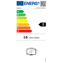 Lenovo 23,8" L24i-40 FHD IPS 100Hz VGA/HDMI szürke LED monitor