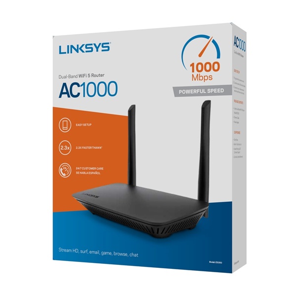 Linksys E5350 Dual Band AC1000 Vezeték nélküli Router